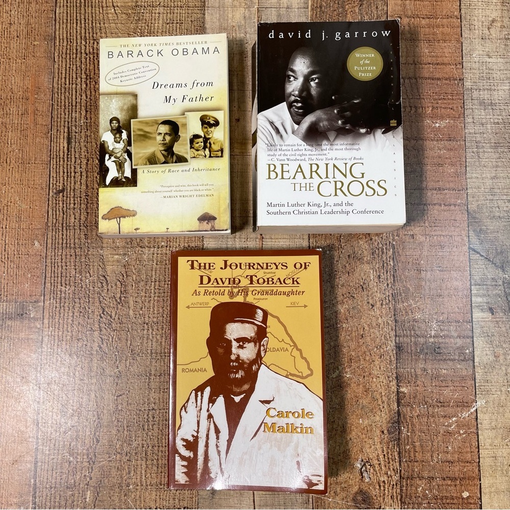 Biography History Book Bundle Barack Obama MLK Jr. David Toback Memoir Nonfic